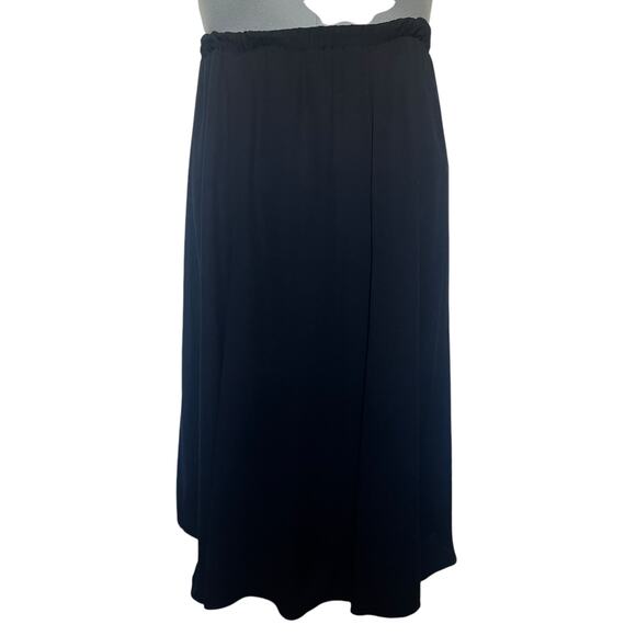 Vtg Another Thyme Maxi Pull On Skirt Sz XL Black Full Lined Sheer USA Witchy 90s - Picture 1 of 11